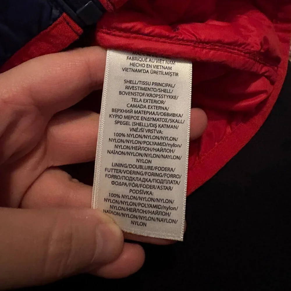 Ralph Lauren navy blue puffer vest